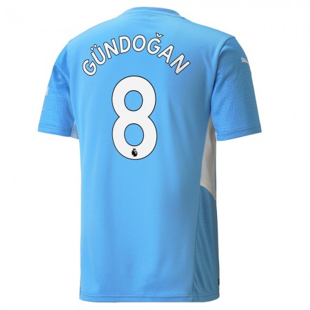 Billiga Fotbollströjor Manchester City Ilkay Gundogan 8 Hemma tröja 2021/22 Kortärmad